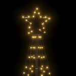 Led Juletre Med Spikes 220 Leds Varm Hvit 180 Cm