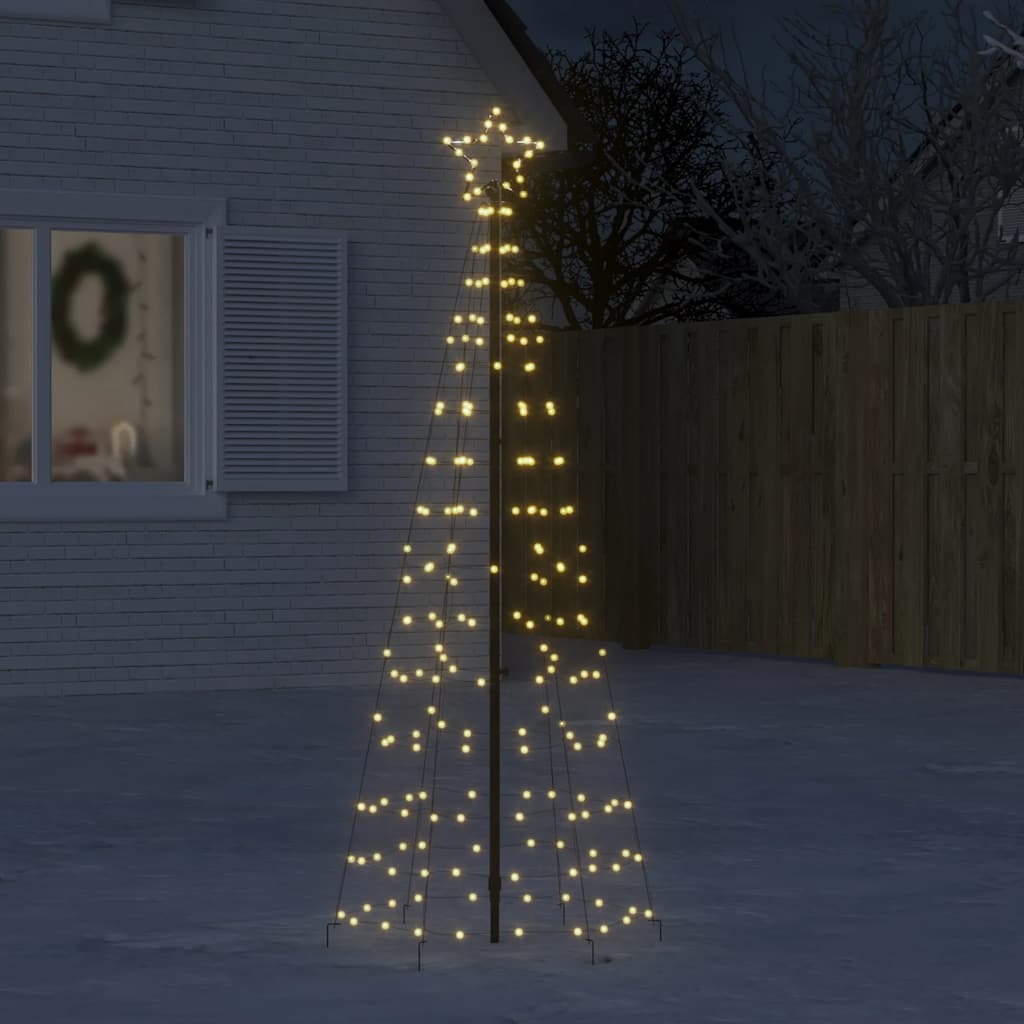 Led Juletre Med Spikes 220 Leds Varm Hvit 180 Cm