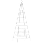 Led Juletre På Flaggstang 200 Leds Kald Hvit 180 Cm