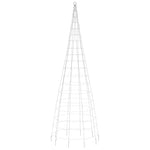 Led Juletre På Flaggstang 550 Leds Fargerike 300 Cm