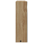 Baderomsspeilskap Med Led-Lys Eik 45X13X52 Cm