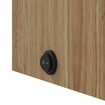 Baderomsspeilskap Med Led-Lys Eik 45X13X52 Cm