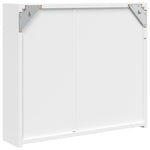 Baderomsspeilskap Med Led-Lys Hvit 60X13X52 Cm