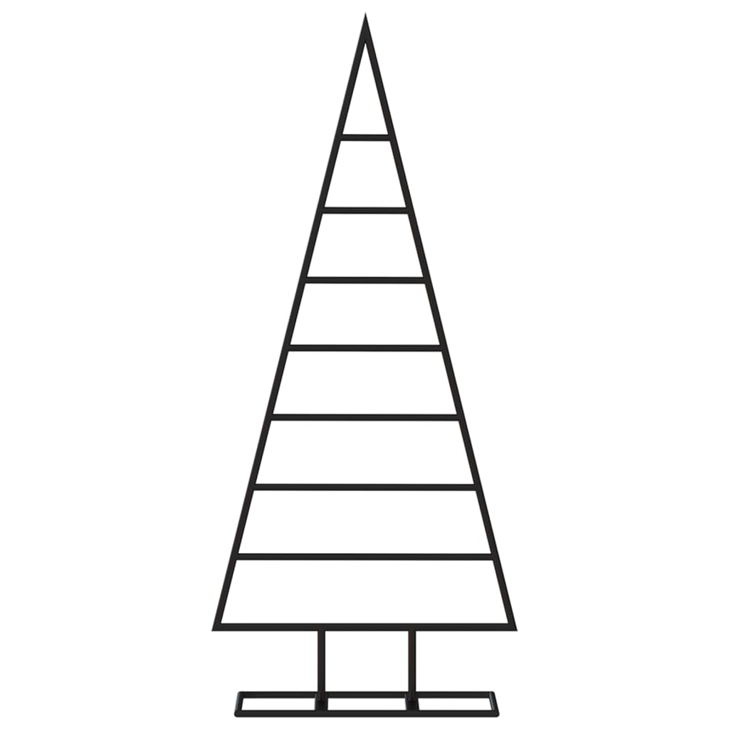 Juletre Til Dekorasjon Metall Svart 125 Cm