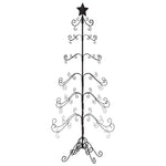 Juletre Til Dekorasjon Metall Svart 215 Cm