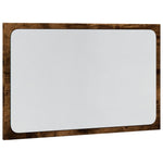 Baderomsspeil Med Led Sonoma Eik 60X8,5X38 Cm Konstruert Tre