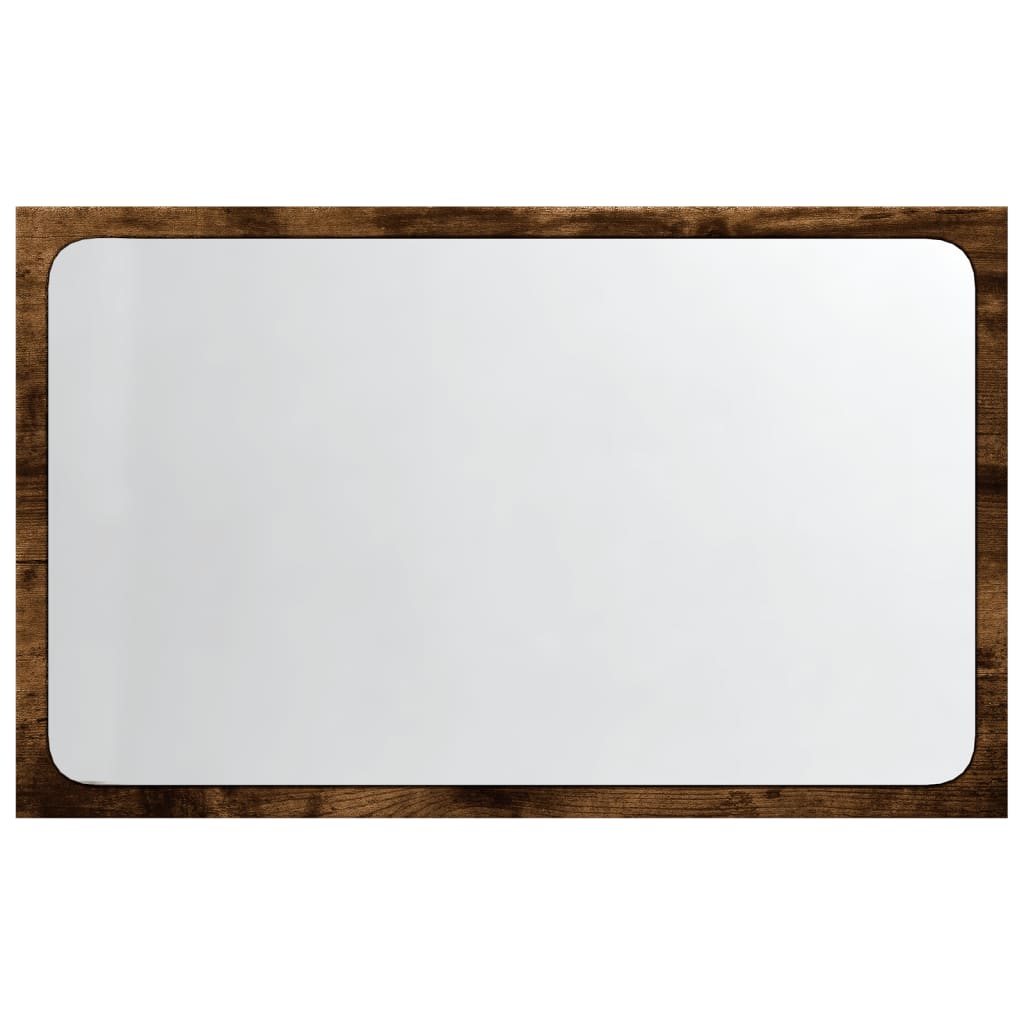 Baderomsspeil Med Led Sonoma Eik 60X8,5X38 Cm Konstruert Tre