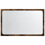 Baderomsspeil Med Led Sonoma Eik 60X8,5X38 Cm Konstruert Tre