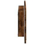 Baderomsspeil Med Led Sonoma Eik 60X8,5X38 Cm Konstruert Tre