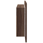 Led-Speilskap Brun Eik 80X12X45 Cm Akryl