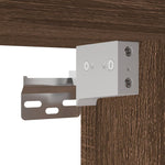 Led-Speilskap Brun Eik 80X12X45 Cm Akryl