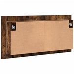 Led-Speilskap Røkt Eik 90X12X45 Cm Akryl