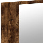 Led-Speilskap Røkt Eik 90X12X45 Cm Akryl
