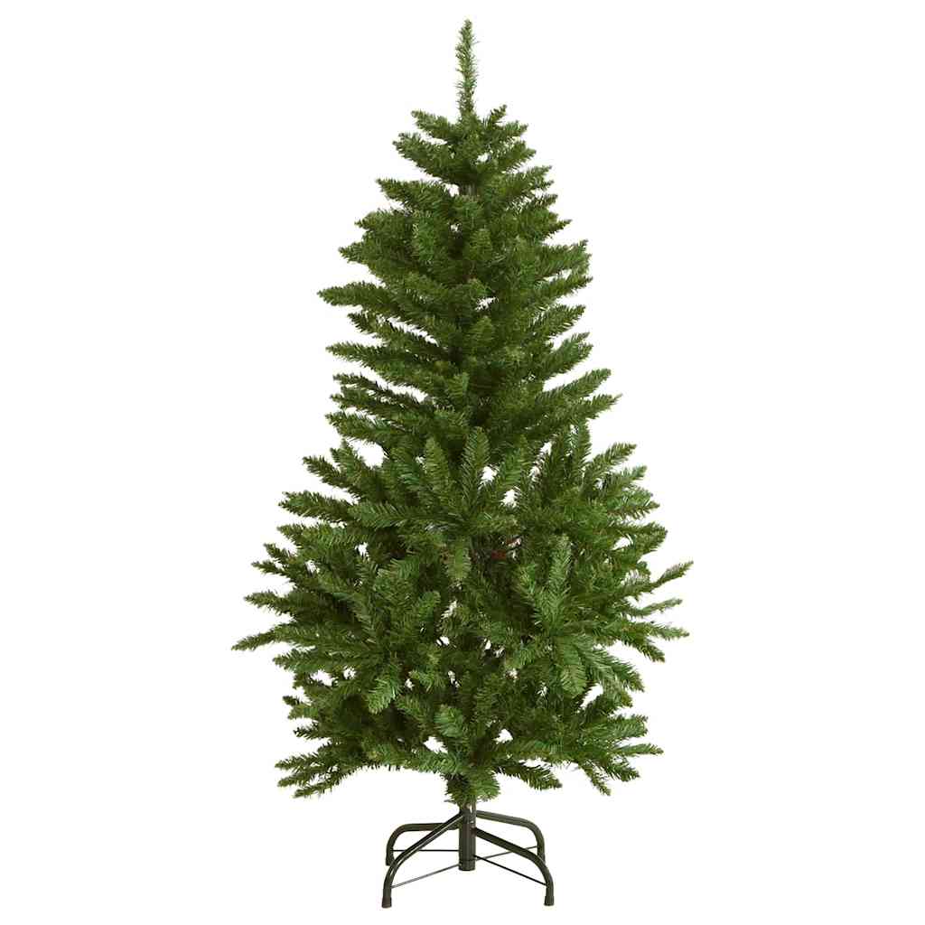 Kunstig Hengslet Juletre Med 150 Led Og Kulesett 120 Cm