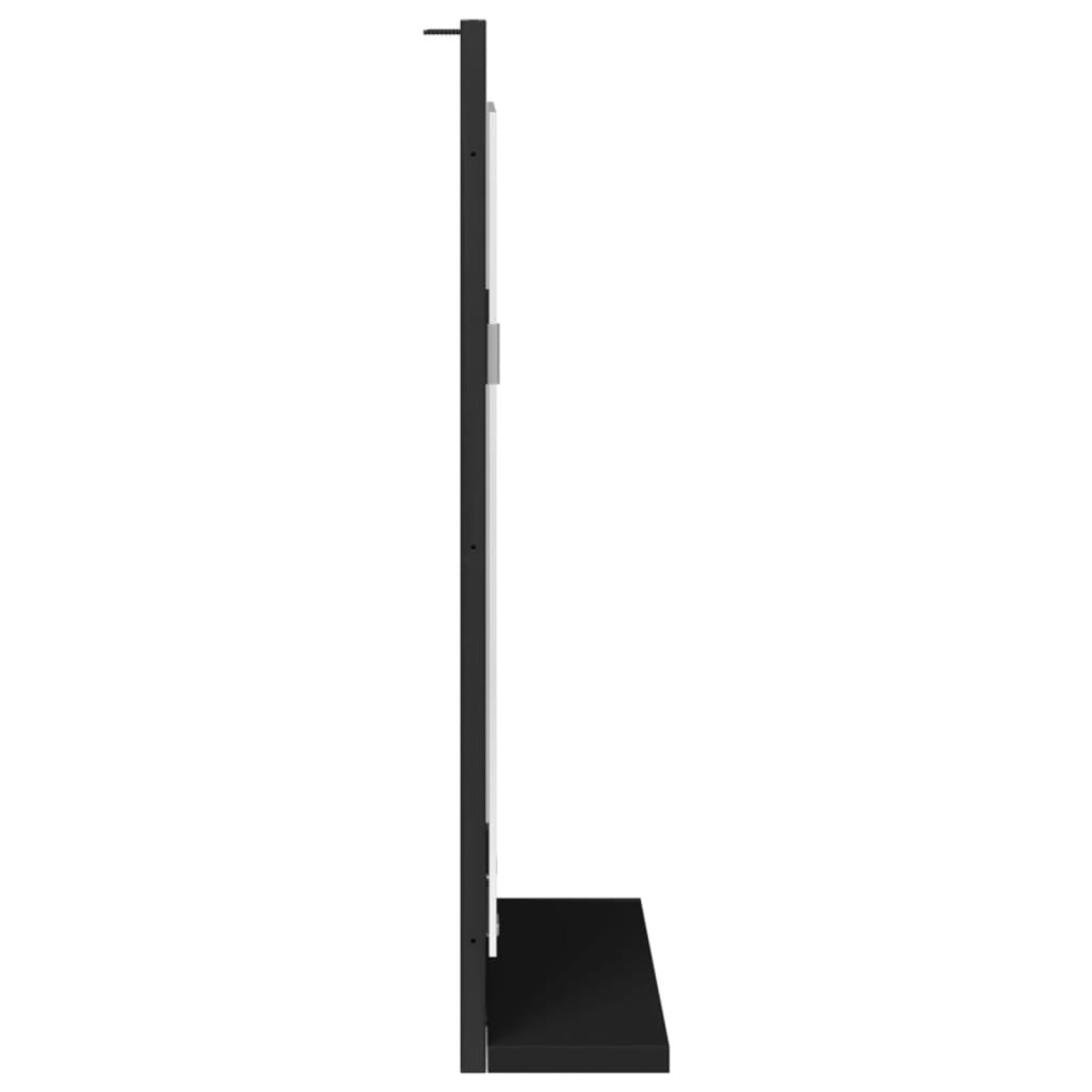 Baderomsspeil Svart 50X12X60 Cm Sponplate
