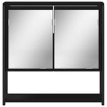 Baderomsspeil Svart 60X16X60 Cm Konstruert Tre