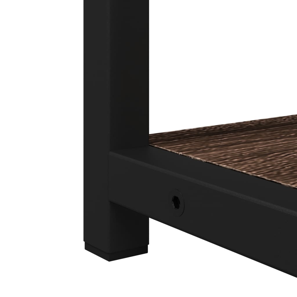 Baderomsskap Med Speil Brun Eik 60X16X60 Cm Konstruert Tre