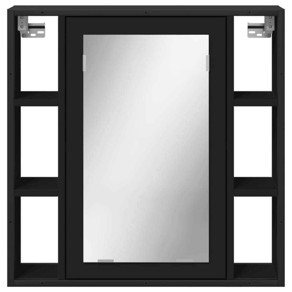 Speilskap Til Baderom Svart 60X16X60 Cm Sponplate