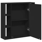 Speilskap Til Baderom Svart 60X16X60 Cm Sponplate