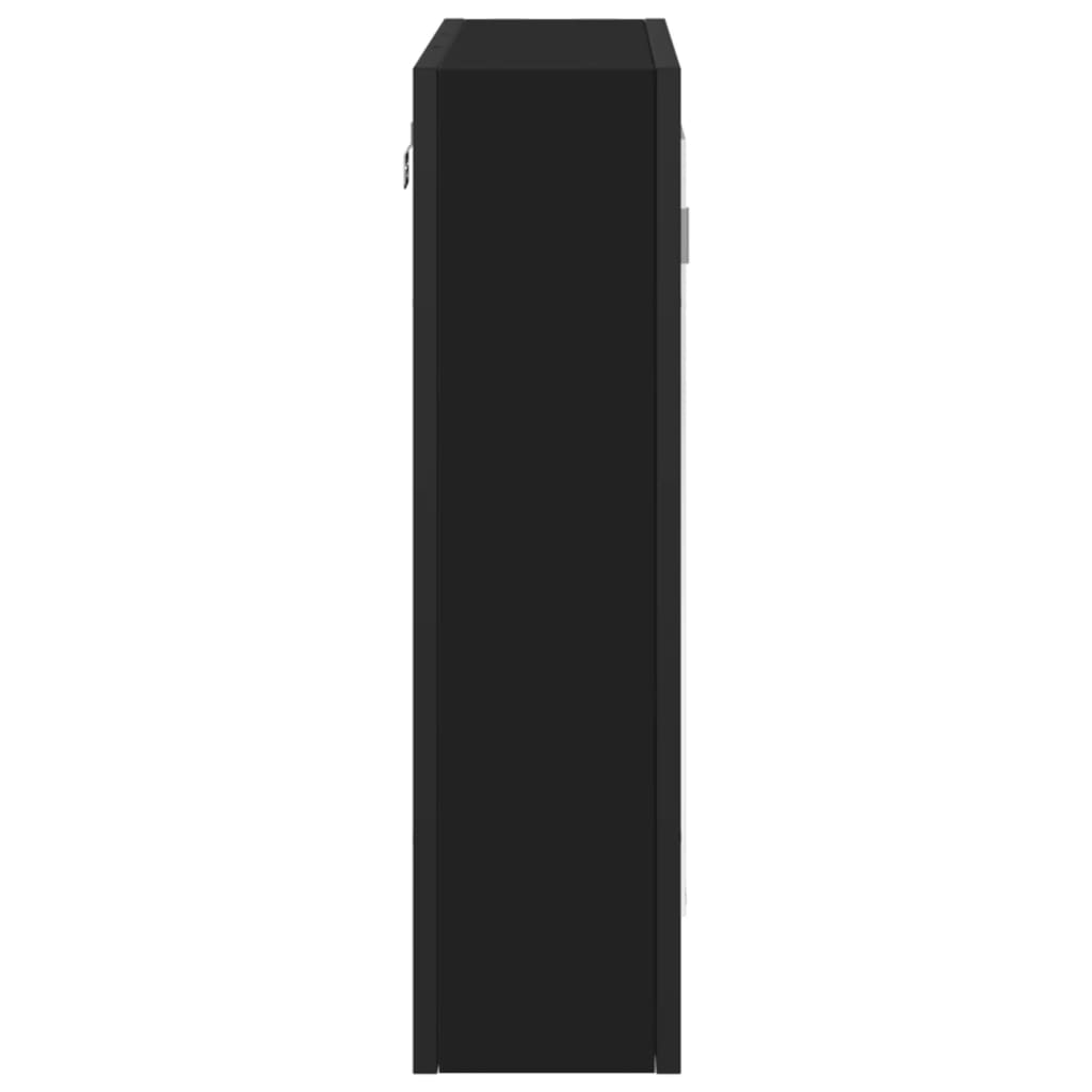 Speilskap Til Baderom Svart 60X16X60 Cm Sponplate