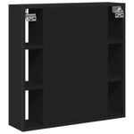 Speilskap Til Baderom Svart 60X16X60 Cm Sponplate