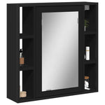 Speilskap Til Baderom Svart 60X16X60 Cm Sponplate