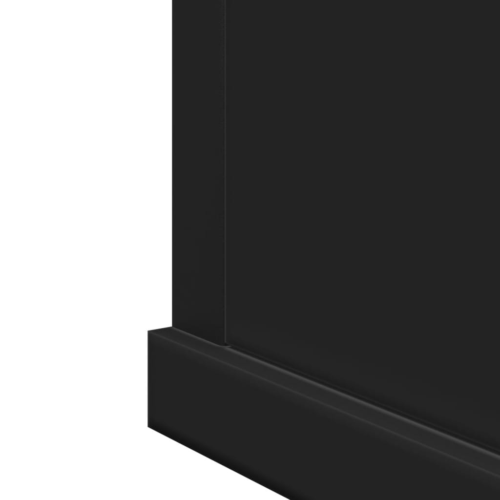 Speilskap Til Baderom Svart 42X12X60 Cm Sponplate