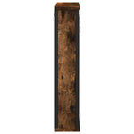 Baderomsskap Med Speil Røkt Eik 42X12X60 Cm Konstruert Tre