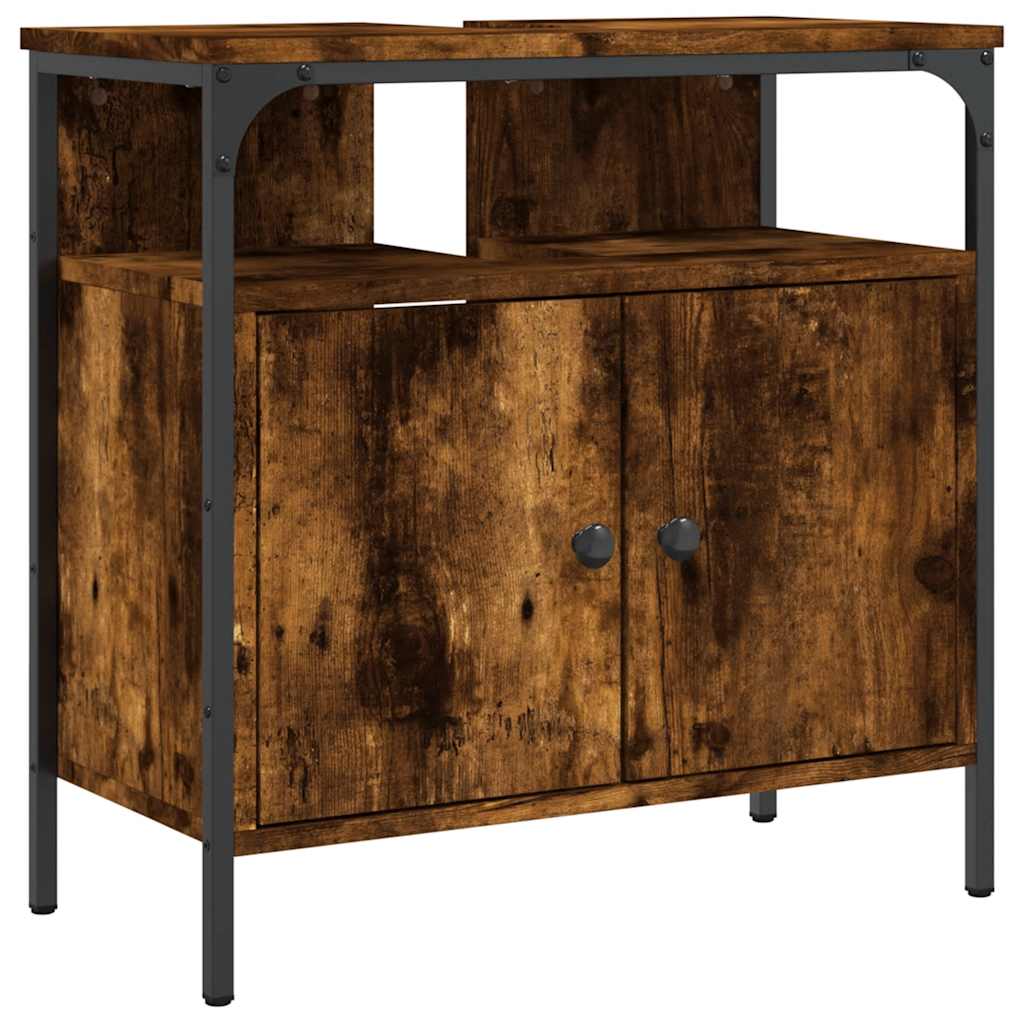 Servantskap Røkt Eik 60X30X60 Cm Konstruert Tre