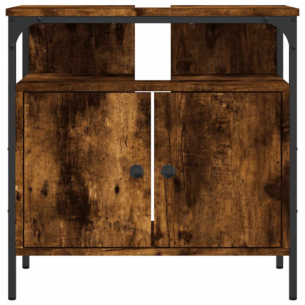 Servantskap Røkt Eik 60X30X60 Cm Konstruert Tre