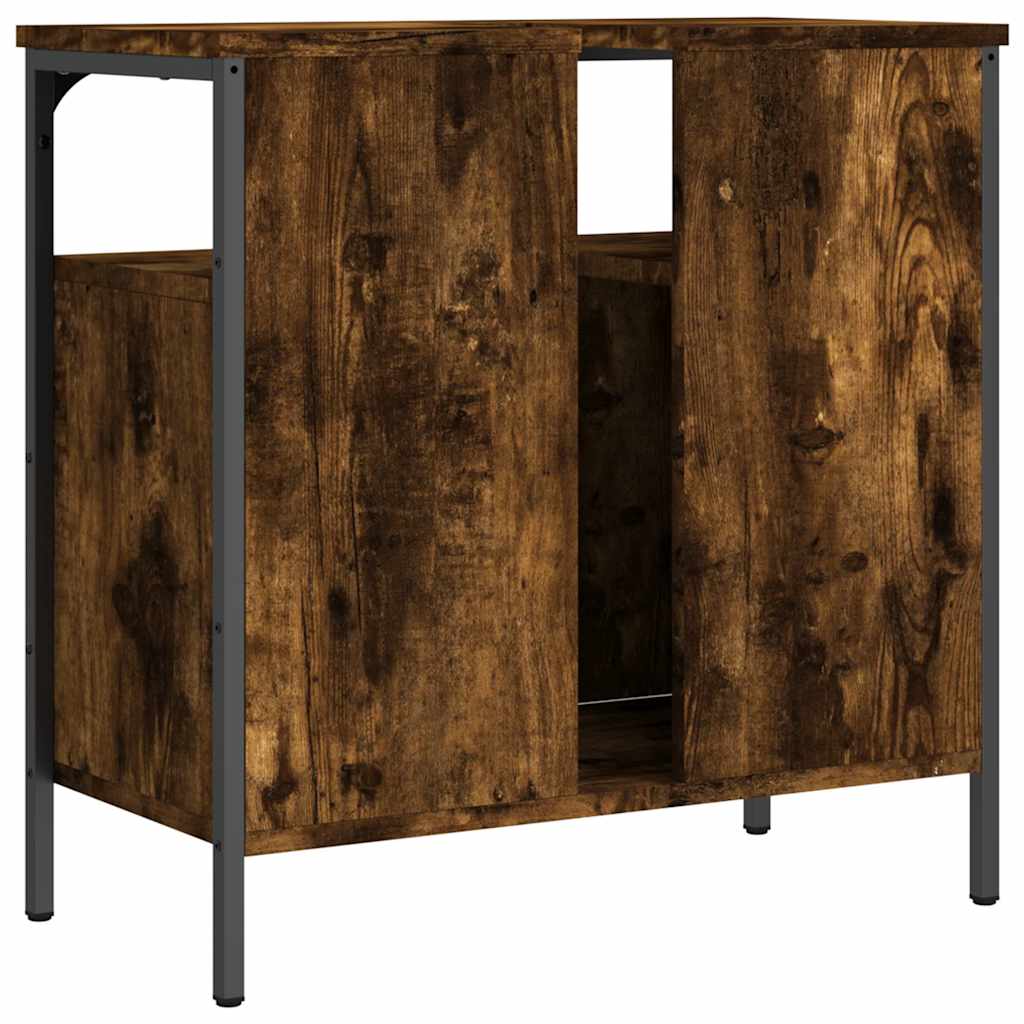 Servantskap Røkt Eik 60X30X60 Cm Konstruert Tre