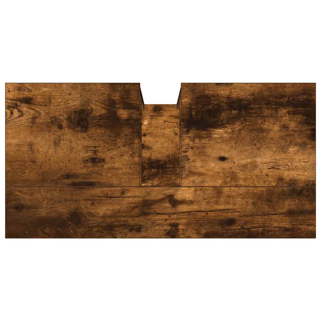 Servantskap Røkt Eik 60X30X60 Cm Konstruert Tre