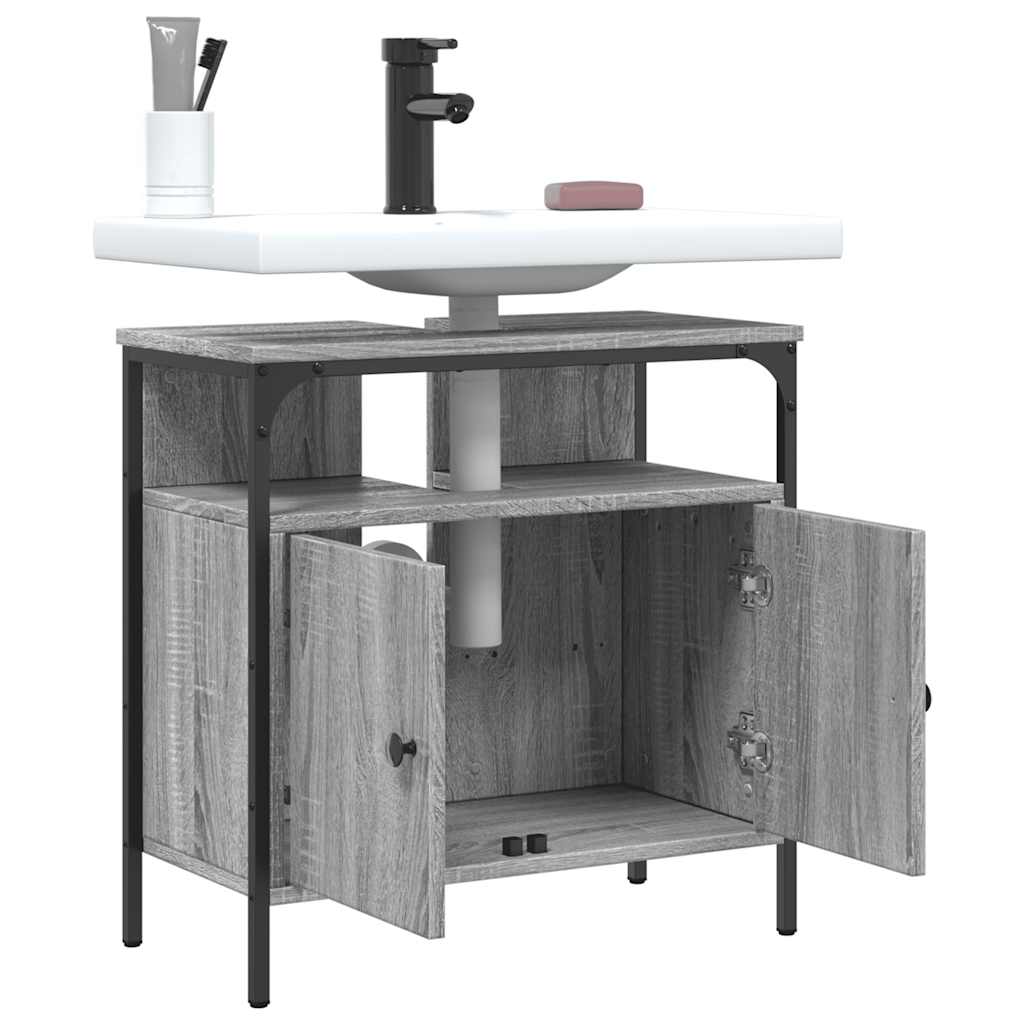 Servantskap Grå Sonoma 60X30X60 Cm Konstruert Tre