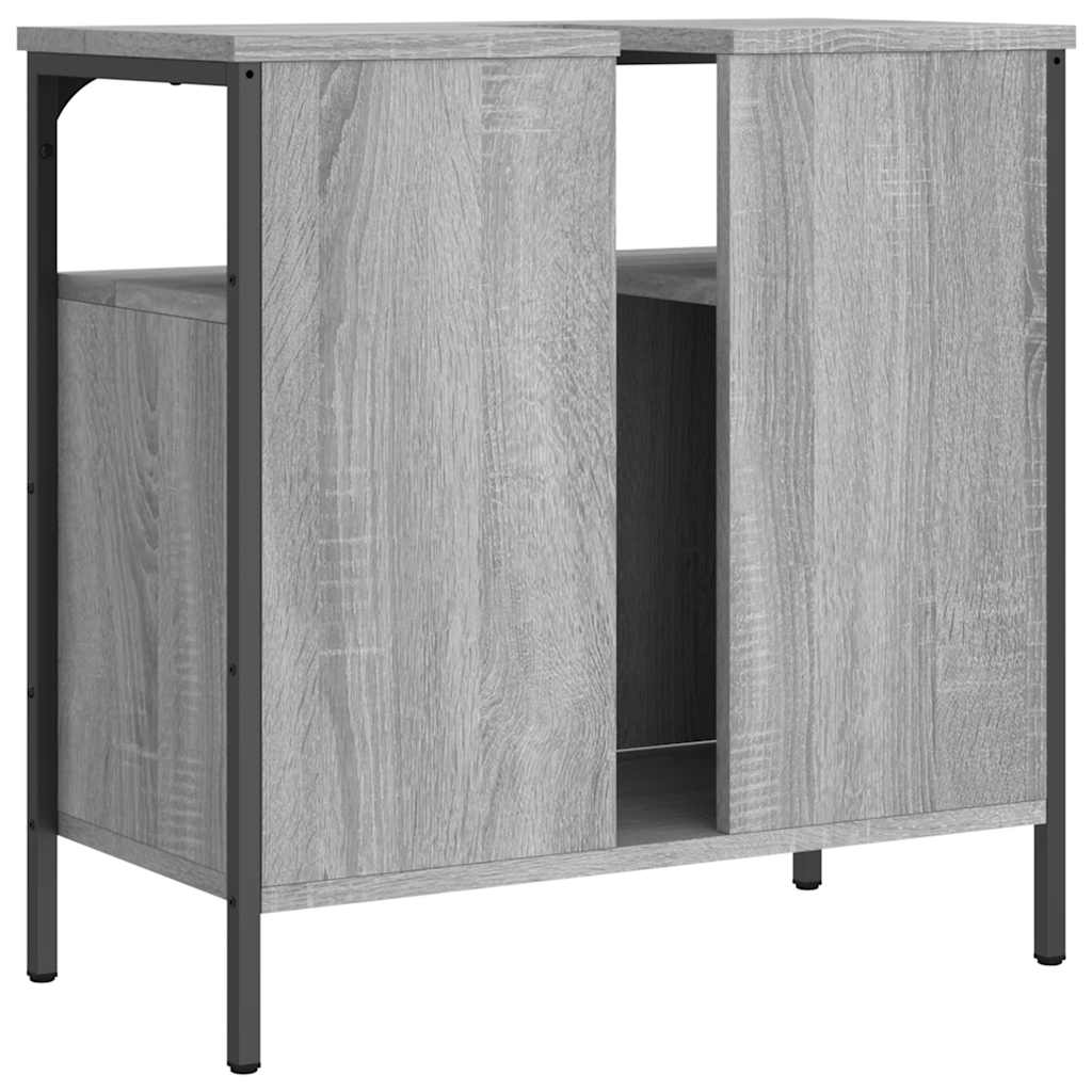 Servantskap Grå Sonoma 60X30X60 Cm Konstruert Tre