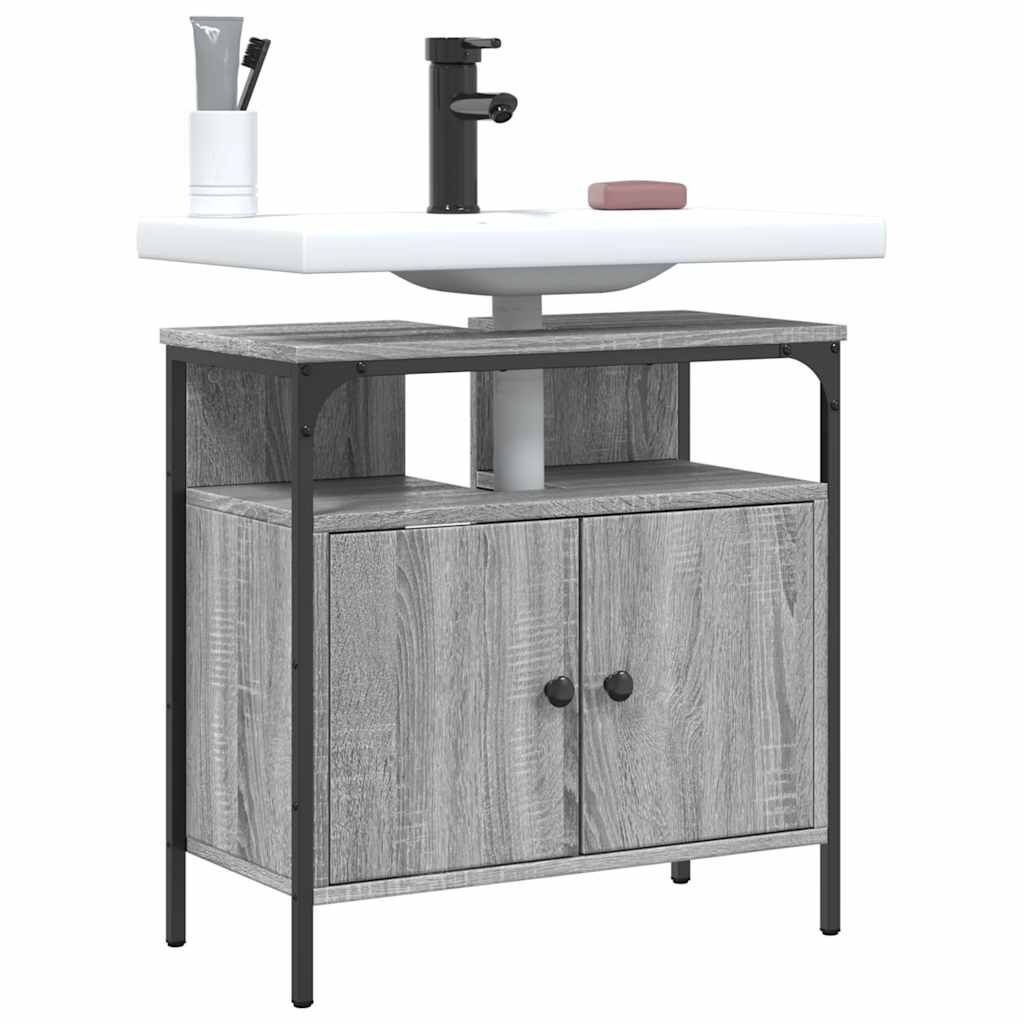 Servantskap Grå Sonoma 60X30X60 Cm Konstruert Tre