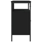 Servantskap Svart 80X30X60 Cm Konstruert Tre