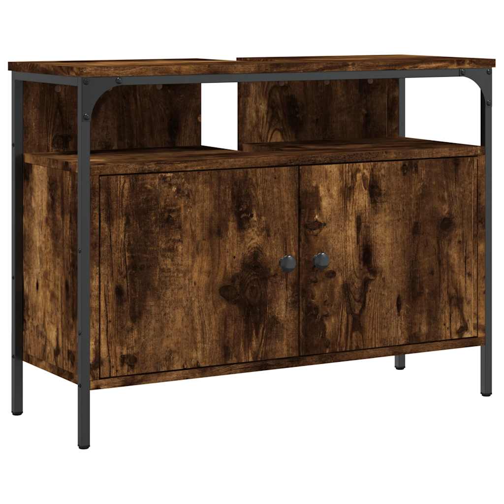 Servantskap Røkt Eik 80X30X60 Cm Konstruert Tre