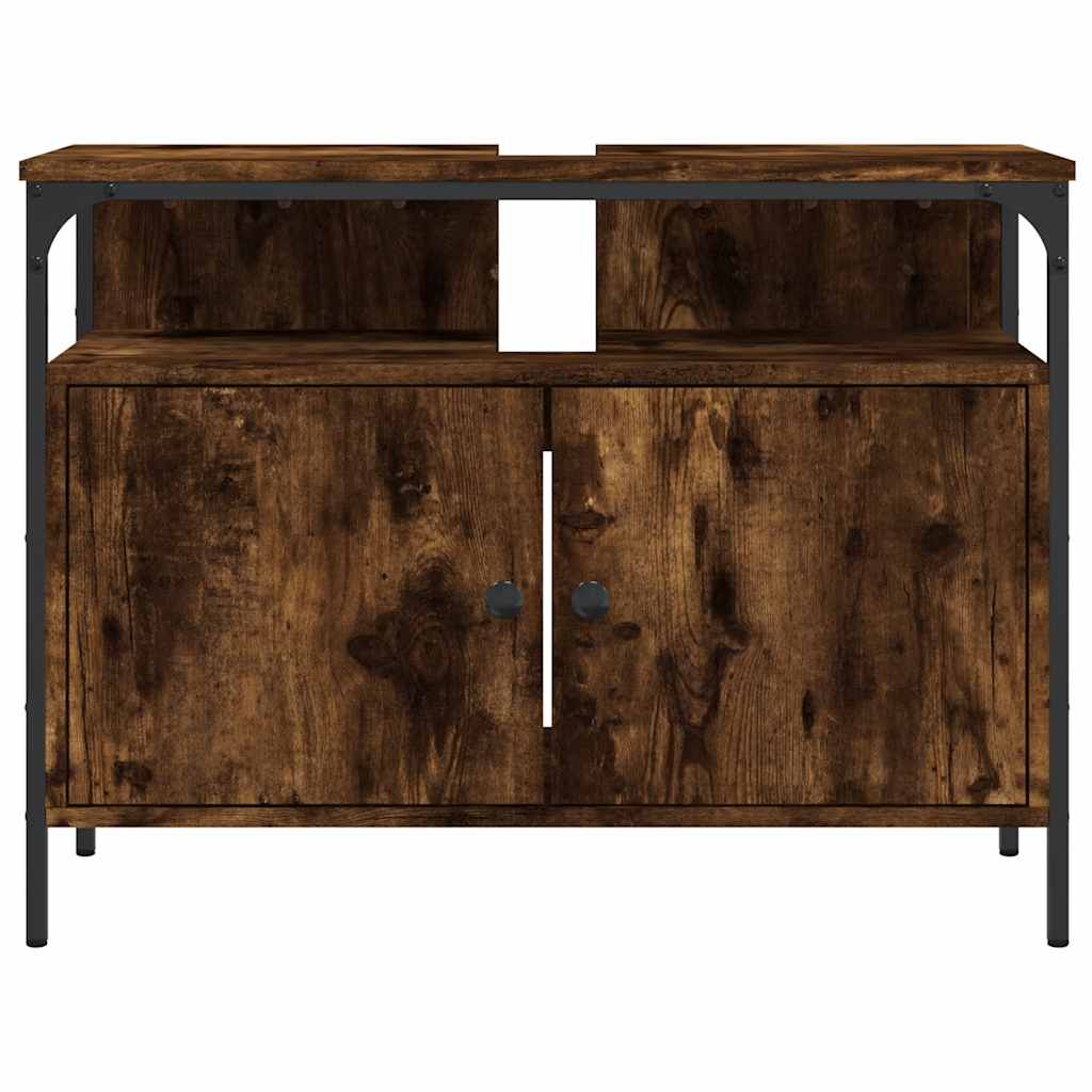 Servantskap Røkt Eik 80X30X60 Cm Konstruert Tre