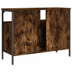 Servantskap Røkt Eik 80X30X60 Cm Konstruert Tre