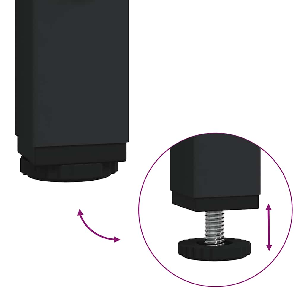 Servantskap Røkt Eik 80X30X60 Cm Konstruert Tre