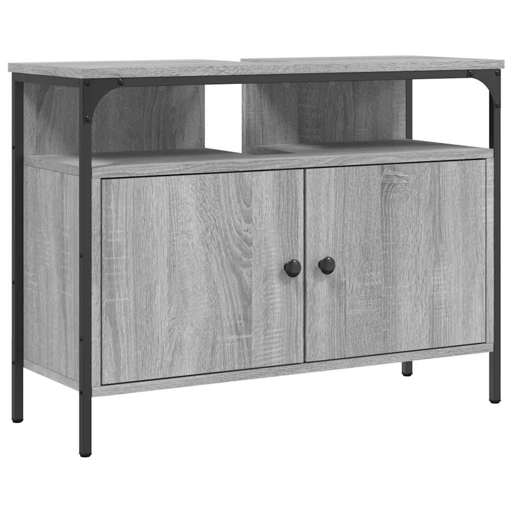 Servantskap Grå Sonoma 80X30X60 Cm Konstruert Tre