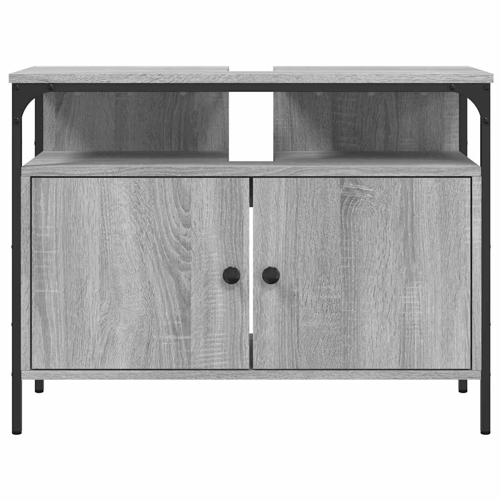 Servantskap Grå Sonoma 80X30X60 Cm Konstruert Tre