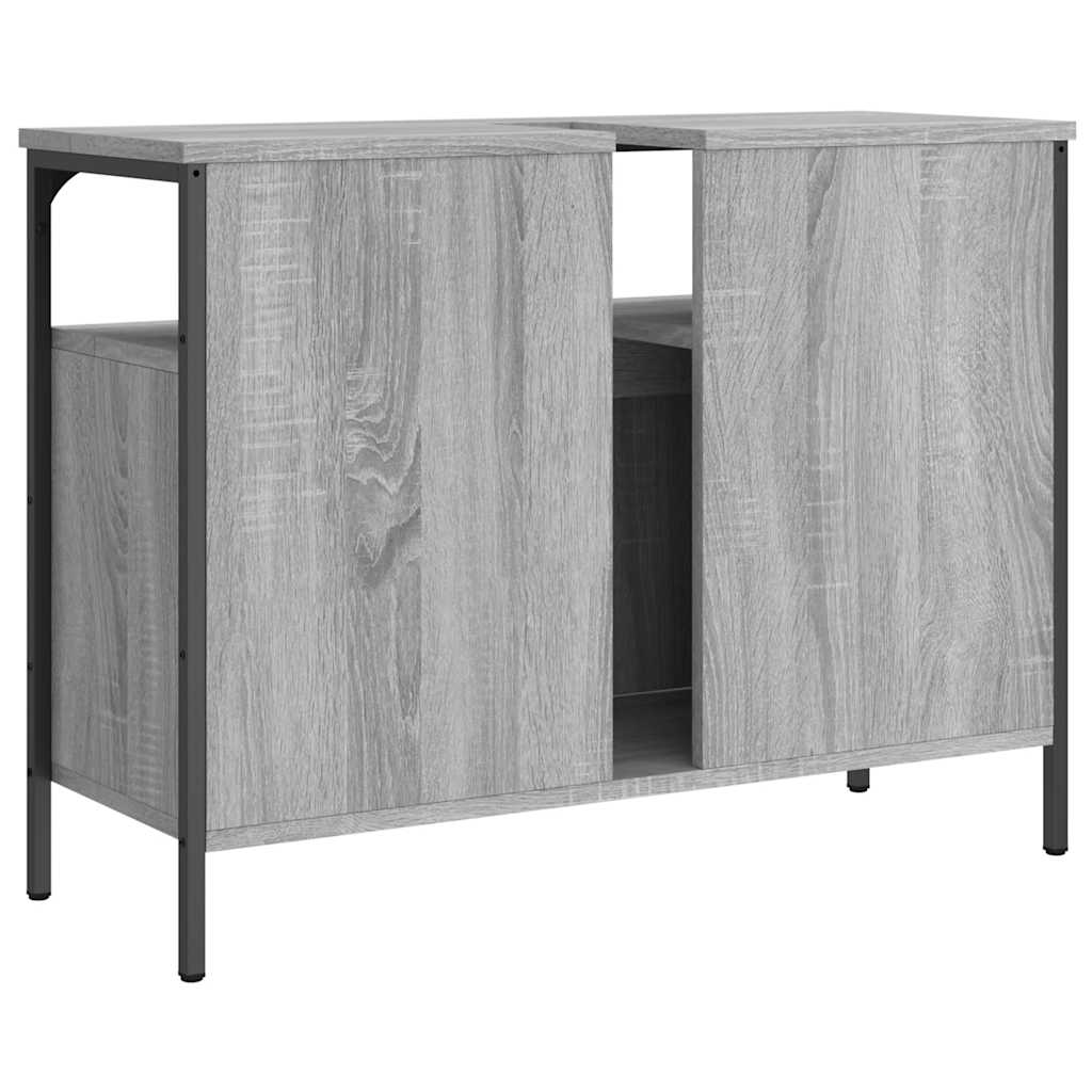 Servantskap Grå Sonoma 80X30X60 Cm Konstruert Tre