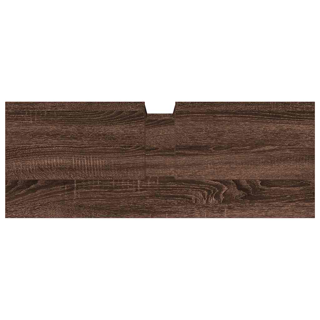 Servantskap Brun Eik 80X30X60 Cm Konstruert Tre