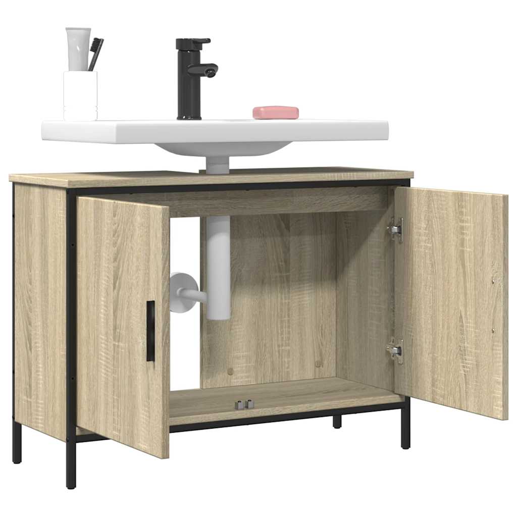 Servantskap Sonoma Eik 80X30X60 Cm Konstruert Tre