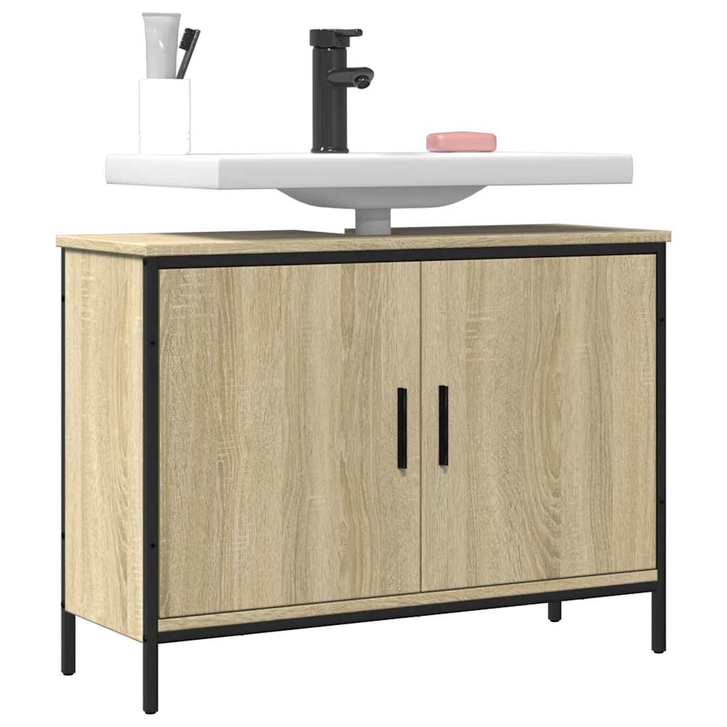 Servantskap Sonoma Eik 80X30X60 Cm Konstruert Tre