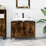 Servantskap Røkt Eik 80X30X60 Cm Konstruert Tre