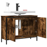 Servantskap Røkt Eik 80X30X60 Cm Konstruert Tre