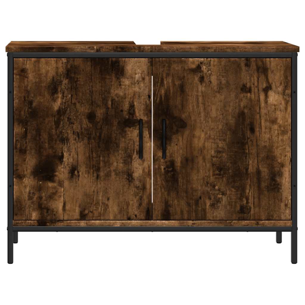 Servantskap Røkt Eik 80X30X60 Cm Konstruert Tre
