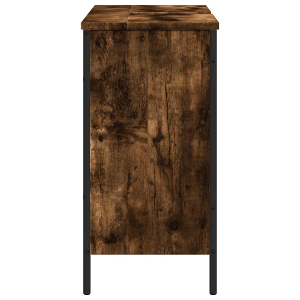 Servantskap Røkt Eik 80X30X60 Cm Konstruert Tre
